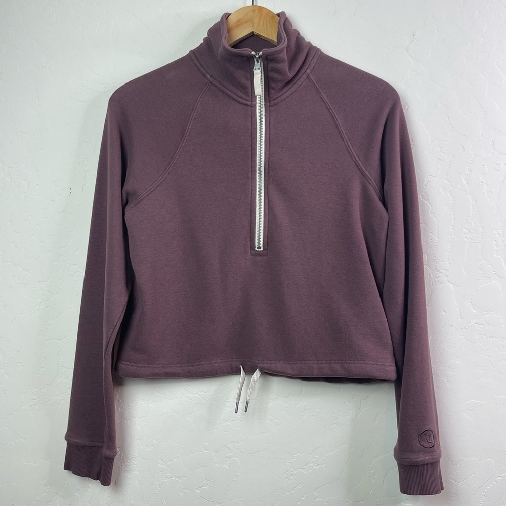 Vuori Women’s Sedona Half Zip Pullover Sweater Mauve Plum Size XS Style #VW274